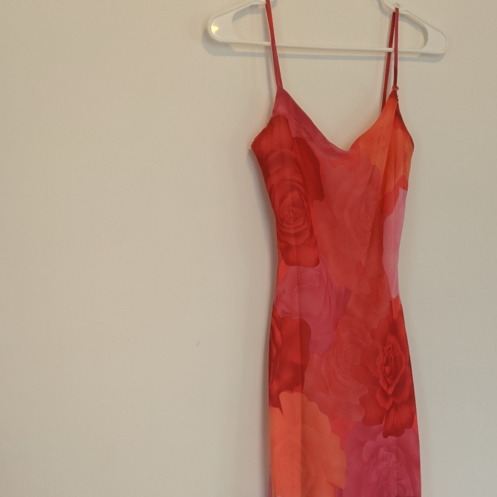 Vintage Y2K Rose cocktails/wedding slip dress - Picture 7 of 7